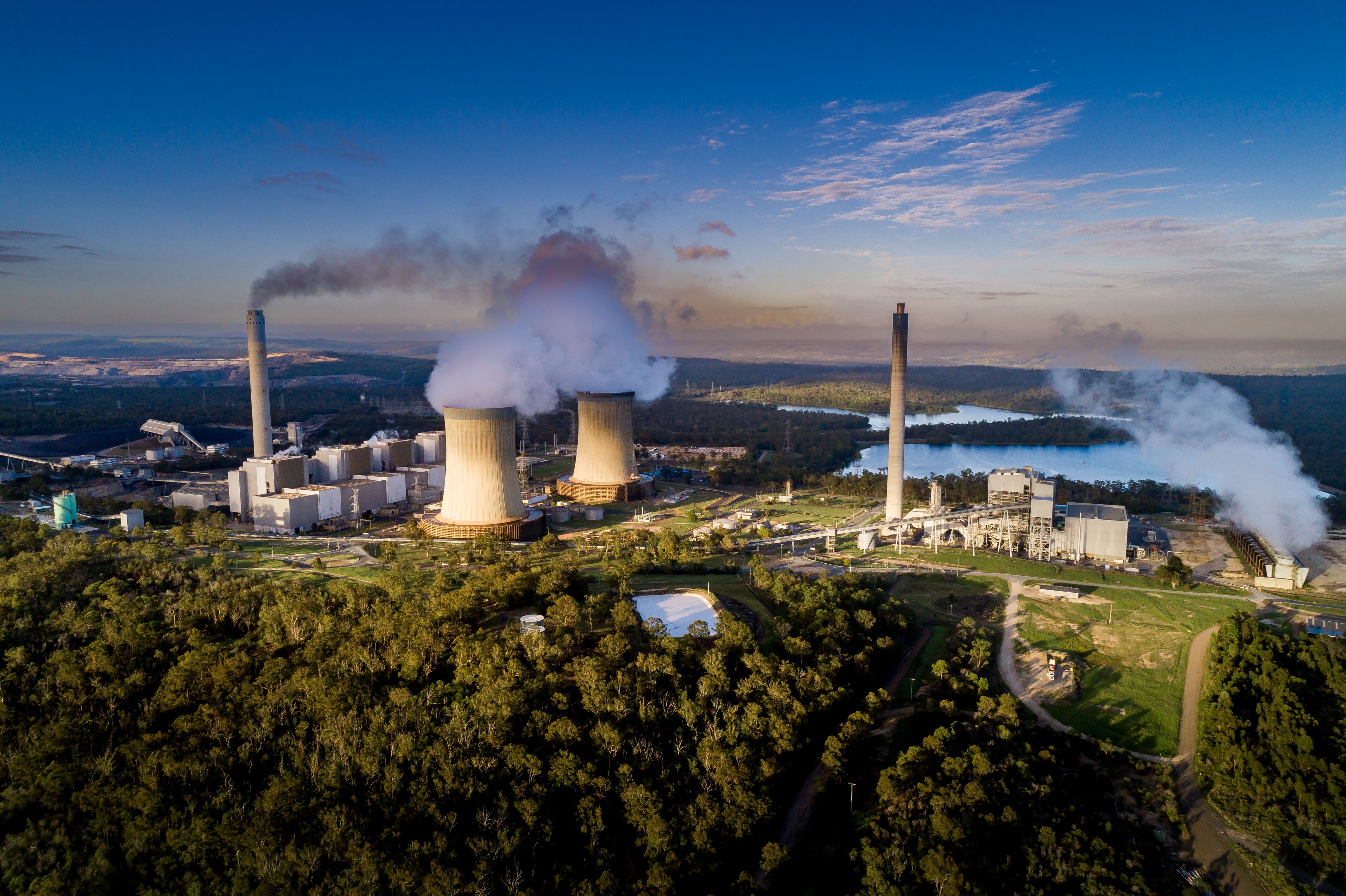 Tarong power station aerial view - overhaul media release