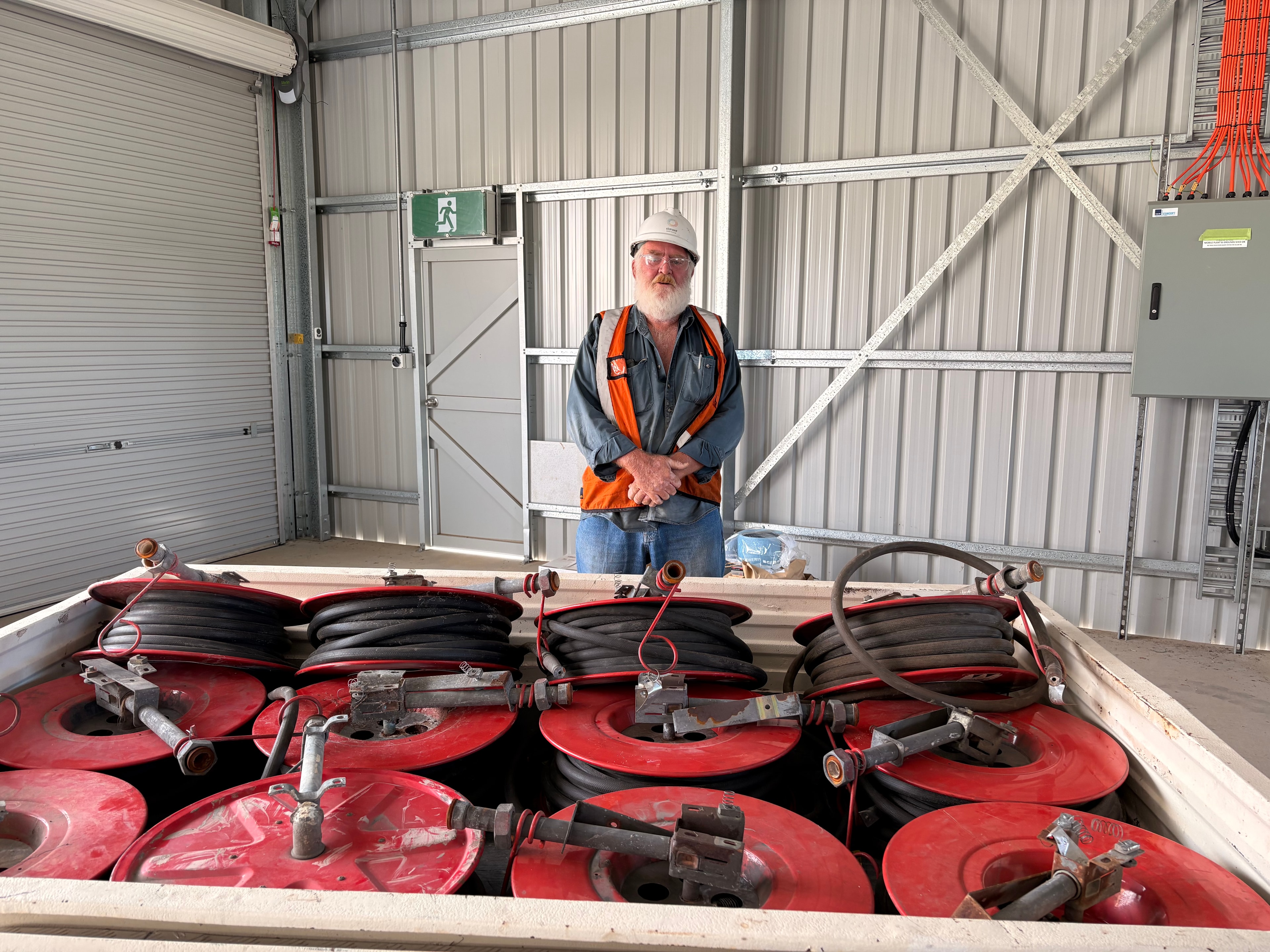 Fire hose reel donation at Stanwell Power Station